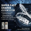 WK WDC-177 6A USB to 8 Pin Platinum Fast Charge Data Cable, Length 1m (Silver)