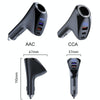 Car Charger Multifunctional Digital Display QC Charging Cigarette Lighter Adapter, Model: CCA Dual PD