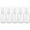 5 PCS Travel Plastic Bottles Leak Proof Portable Travel Accessories Small Bottles Containers, 60ml(Transparent)