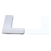 Car Vehicle Badge Emblem 3D English Letter L Self-adhesive Sticker Decal, Size: 4.5*4.5*0.5cm