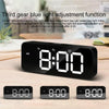 XM905 Multifunctional Voice-activated Alarm Clock LED Electronic Wall Clock (Black)