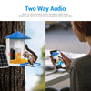 2MP WiFi Solar Bird Box Camera with AI Bird Recognition & Night Vision
