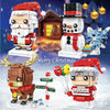 10089D Santa Claus Christmas Theme Building Blocks Small Particles Puzzle Toy