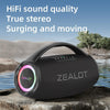 Zealot S97M 80W Outdoor Portable RGB Bluetooth Speaker with Microphone(Black)