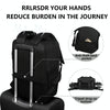 Cwatcun D78 Camera Laptop Backpack Bag With Detachable Insert Camera Case(Black)