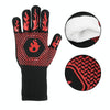 1 Pair High Temperature Resistant Silicone BBQ Gloves  Anti-Scalding Gloves(BBQ Black)
