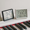 8218 Thin and Light Magnetic Wall-mounted LCD Temperature Electronic Digital Clock(White)