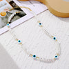 N2210-1 Triangular Pearl Eyes Ladies Temperament Necklace Collarbone Chain