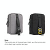 Rhinowalk Bicycle Handlebar Bag Multifunctional Storage Bag Waterproof Clutch(Gray)