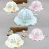 MZ5922 Lace Flower Princess Hat Summer Thin Baby Hat Sun Protection Hat, Size: 46cm(Light Pink)