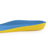Shock Absorption Thickening Slow Rebound Soft and Comfortable Wicking Insole, Size:L(Yellow Bottom Mesh Dark Blue)