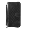 For Samsung Galaxy A26 5G Elephant Head Embossed Phone Leather Case with Lanyard(Black)