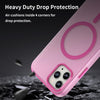 For iPhone 11 Pro MagSafe Frosted Translucent TPU + PC Full Coverage Phone Case(Pink)