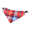 Waterproof Pet Triangle Towel, Absorbent, M (Blue/Orange)