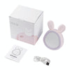 Creative Multifunctional Cartoon Time Rabbit Smart Alarm Clock(Pink)
