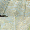 Bedroom Living Room Classic Damascus 3D Precision Pressed Non-Woven Fabric Self-Adhesive Wallpaper, Specification: 0.53 x 3 Meters(JA204 Blue)