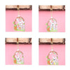 Easter Wooden Pendants Festive Atmosphere Decorative Items(Purple Pants Take Carrot Rabbit)
