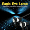 10 PCS 18mm 1.5W DC9-80V Motorcycle Eagle Eye Light Single Lens(Red Light)