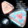 M7 Motorcycle Flashing Light Waterproof Long Duration Wireless Remote Control Modified Warning Lights(One Light One Remote Control)
