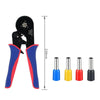 Wire Tube Type European Terminal Crimping Pliers(HCS8 16-6 Blue Red)