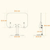 R04 Reading Bookshelf Desktop 360-degree Rotation Multi-function Liftable Tablet Bracket