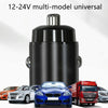 Car Fast Charge One Drag Two Cigarette Conversion Plugs, Model: PD+PD(Black)