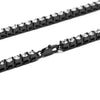 Mens Hip Hop Punk Single Row Crystal Inlaid Alloy Chain Necklace, Size: 24 inch (Black)