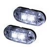 10 PCS Car Truck Trailer Piranha LED Side Marker Indicator Lights Bulb Lamp(White Light)