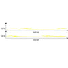 2 PCS/Set D-933 Lightning Pattern Car Modified Decorative Sticker(Yellow)