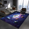 3D Visual Cartoon Cosmic Planet Living Room Carpet, Size: 40x60cm(RZ Cosmic Planet 9)