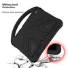 For Huawei MediaPad T5 10.1 EVA Flat Anti Falling Protective Case Shell with Holder(Black)