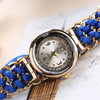 Sloggi 377 Women Knitting Rope Chain Quartz Wrist Watch(Blue)