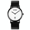 SKMEI 1907 Multifunctional Men 30M Waterproof Fashion Quartz Digital Wrist Watch(Black White)