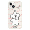 For iPhone 14 Plus Skin Feeling Jelly TPU Hybrid PC Phone Case(Like Koala White)