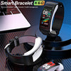 K60 1.08 inch Silicone Band Earphone Detachable Life Waterproof Smart Watch Support Bluetooth Call(Black Silver)