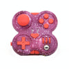 Decompression Handle Fidget Cube Dice Decompression Finger Sports Toy(Four-page Handle - Starry Sky Purple)
