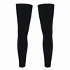 Summer Ice Silk Sunscreen Leggings Outdoor Riding Sports Knee Protectors Cool Anti-Slip Leg Socks, Size: XXL(Black)