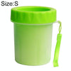 Pet Paw Cleaner Cup - Small (Green) - Silicone Bristles