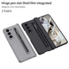 For Samsung Galaxy Z Fold6 GKK Magnetic Integrated Phone Case with Pen Slots, Include Pen(Black+Red)