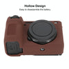 For Sony ILCE-6700 / A6700 Litchi Texture Soft Silicone Protective Case(Coffee)