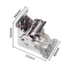 Collapsible Hinge Furniture Table Splicing Hardware With 10 Screws, Model: 90 Degree Silver