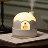 ZAY-H006 Charge Snowman Humidifier Night Light USB Mute Cute Desktop Air Mini Atomizer Air Humidifier(White)
