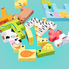 YSY-235 Children Early Education Intelligence Toys 3D Cube Blocks Cartoon Animal Puzzle