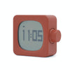 Student Creative Multifunctional Mute Bedside Bedroom Square Alarm Clock(Orange)