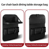4041 Napa Texture Leather Car Seat Back Storage Bag Folding Dining Table(Grey)