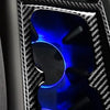 2 in 1 Car Carbon Fiber Water Cup Holder Panel Decorative Sticker for Honda Civic 8th Generation 2006-2011, Left and Right Drive Universal