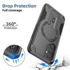 For Samsung Galaxy A54 5G Armor MagSafe Holder PC Hybrid TPU Phone Case(Black)