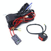 24V 2 in 1 Car / Motorcycle LED Spotlight Headlight Flashing Wiring Harness Cable