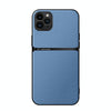 For iPhone 11 Pro Max Litchi Leather Magnetic Full Coverage Shockproof Phone Case(Blue)