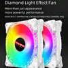 COOLMOON AS360 Magic Diamond Edition Computer Cooler ARGB Water Cooling Light Integrated CPU Radiator(Black)